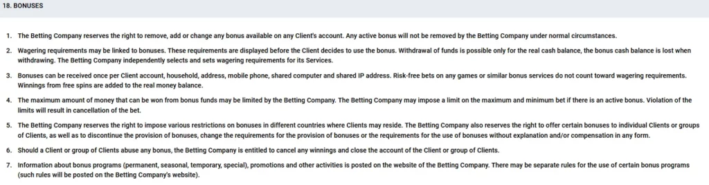BONUSES BONUSES