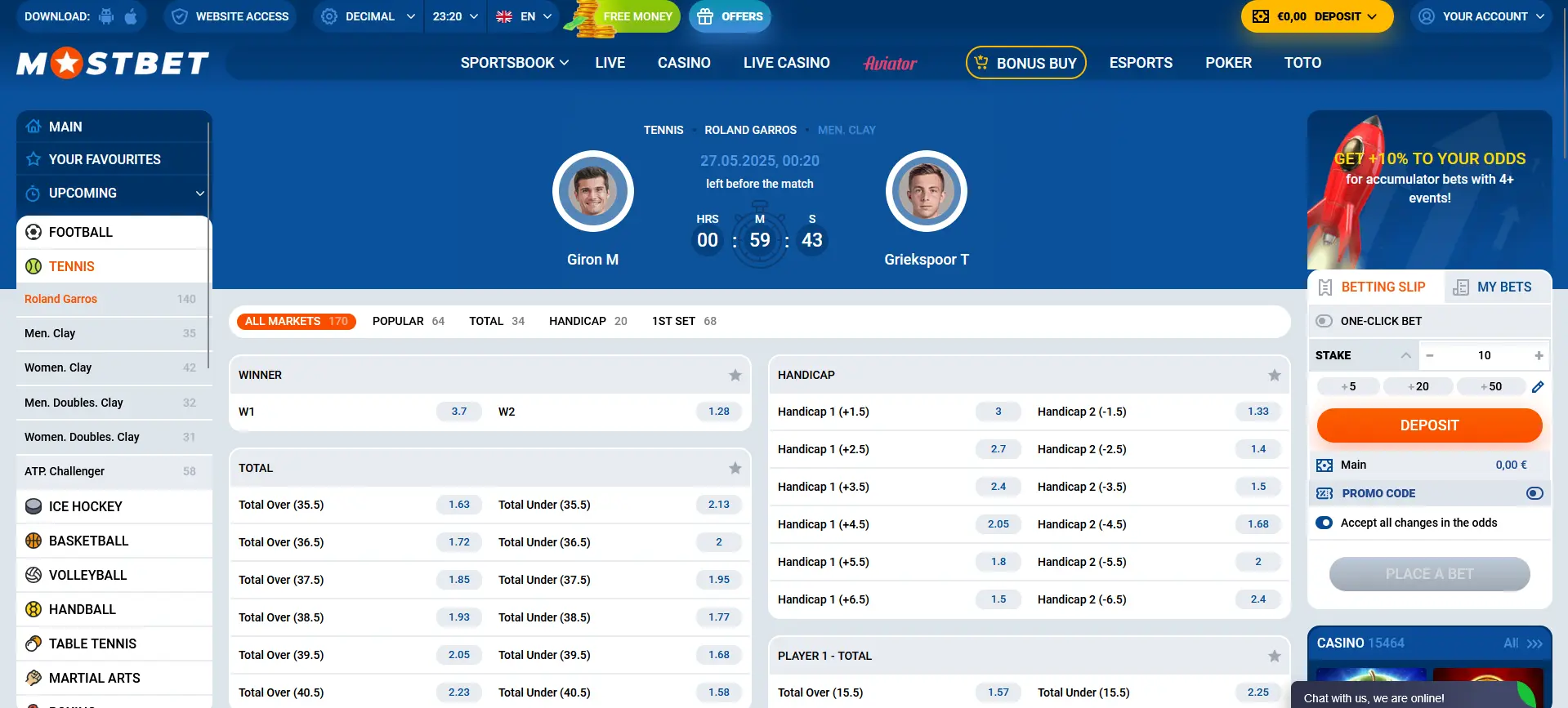 Tennis Betting