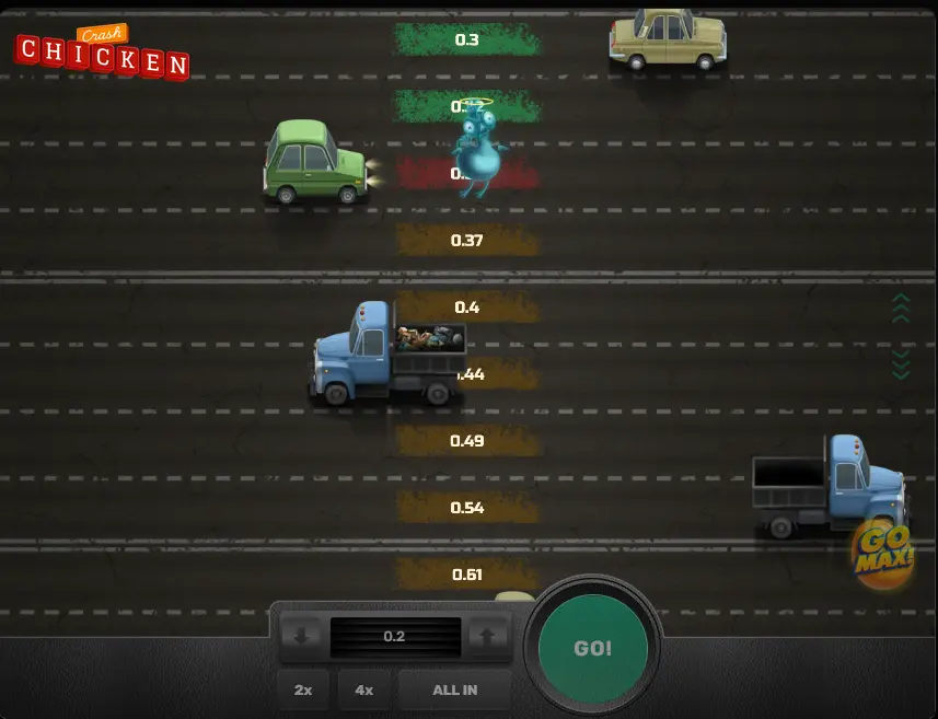 Game Over in Chicken Crash Game Over in Chicken Crash