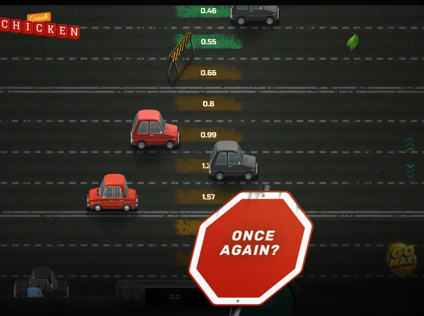 Start over in Chicken Crash Start over in Chicken Crash