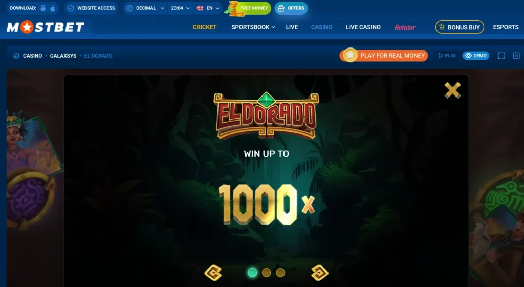 El Dorado at Mostbet El Dorado at Mostbet