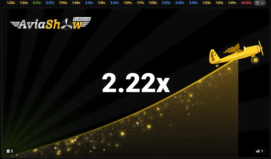 Plane flight in Aviashow Plane flight in Aviashow