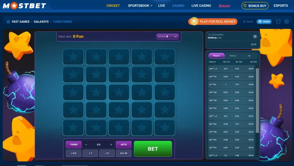 Turbo Mines at Mostbet Turbo Mines at Mostbet