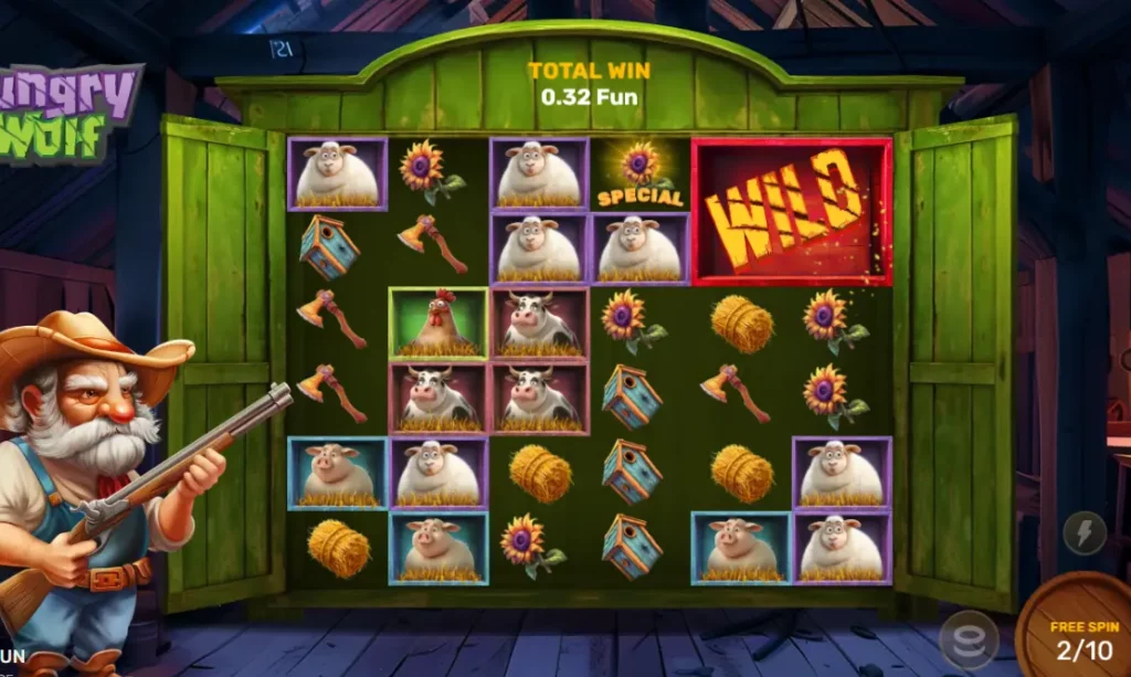 Wild Symbols in Hungry Wolf