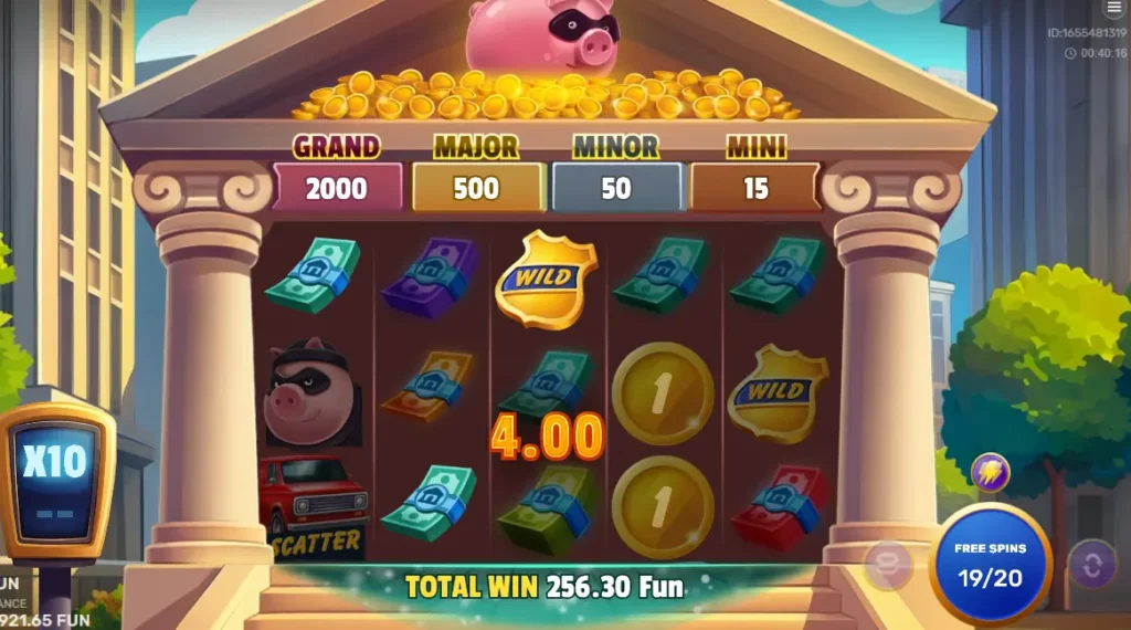 Wild symbol in Gangsta Piggy Hold and Win Wild symbol in Gangsta Piggy Hold and Win